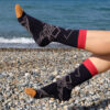 CUT DESIGN SOCKS / NAVY S03